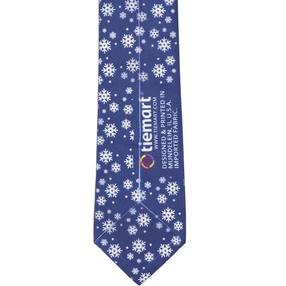 Snowflake Slim Necktie, 2.5" Width