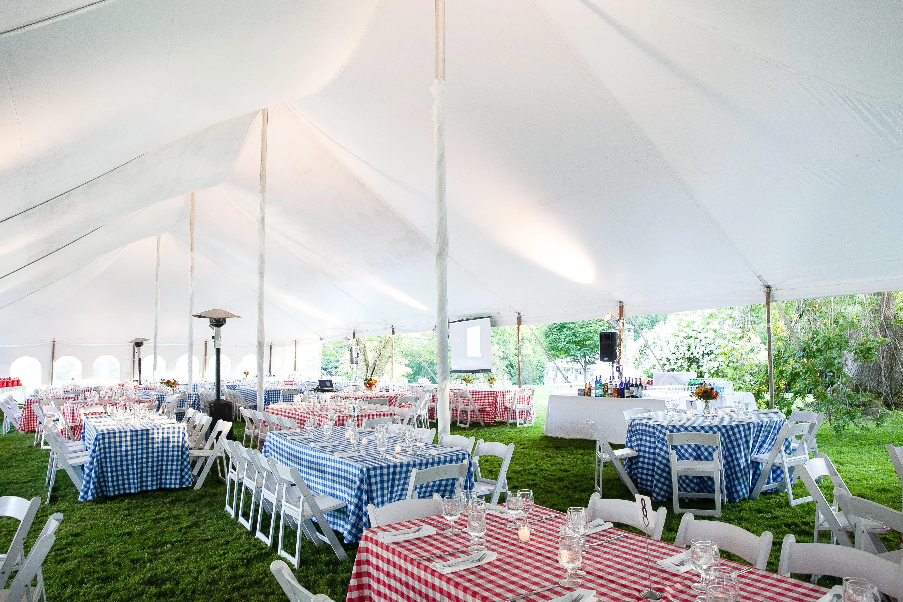 Square Checkered Tablecloth, Gingham Tablecloths