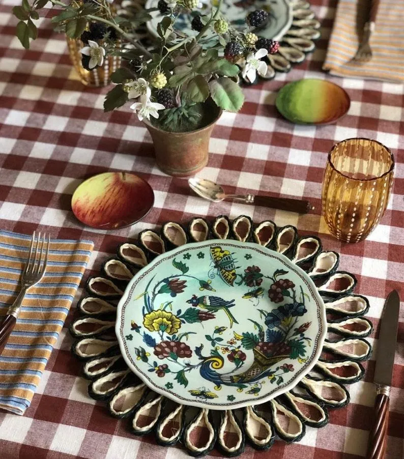 Square Checkered Tablecloth, Gingham Tablecloths