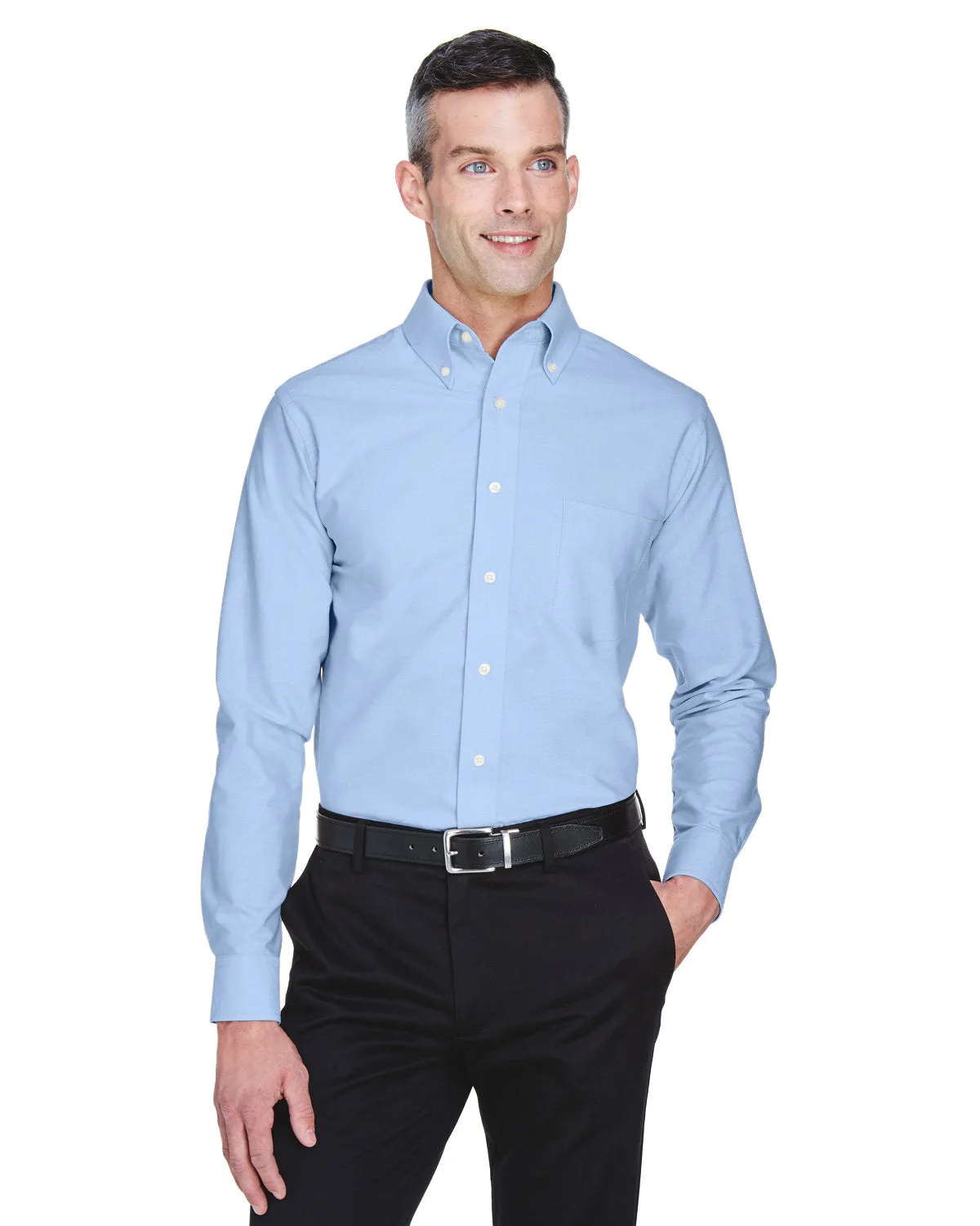 UltraClub 8970T Men's Tall Classic Wrinkle-Resistant Long-Sleeve Oxford