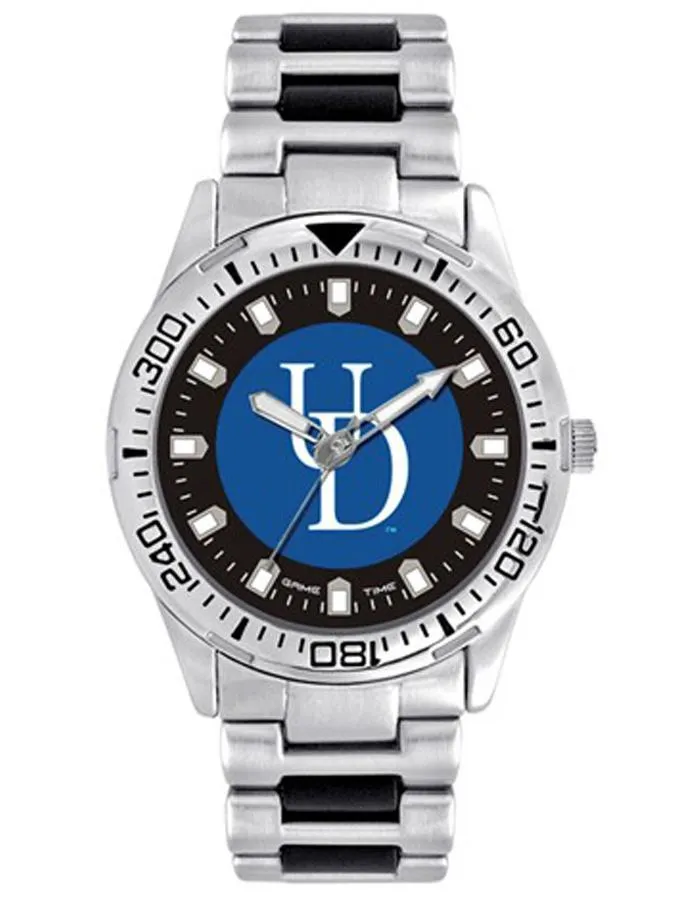 University of Delaware Logo Mens Heavy Hitter Watch - Bracelet - Color Logo