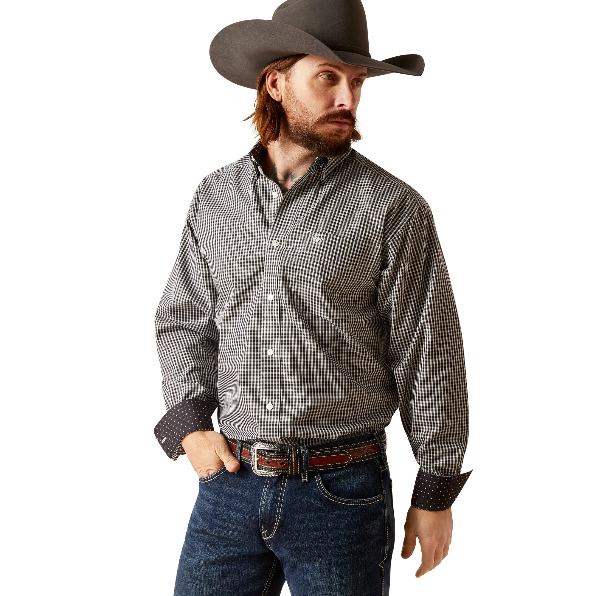 Wrinkle Free Ved Classic Fit Western Shirt